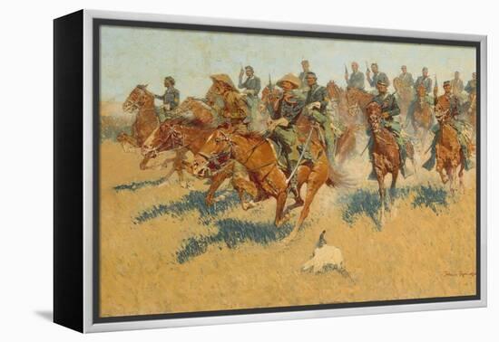 On the Southern Plains, 1907-Frederic Remington-Framed Premier Image Canvas