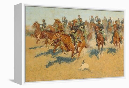 On the Southern Plains, 1907-Frederic Remington-Framed Premier Image Canvas