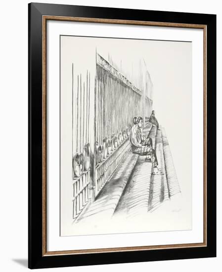 On the Steps-Harry McCormick-Framed Limited Edition