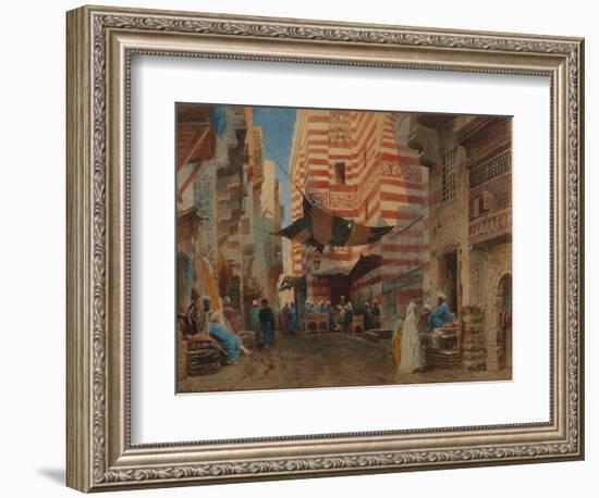 On the Street of Cairo, 1873-Konstantin Yegorovich Makovsky-Framed Giclee Print