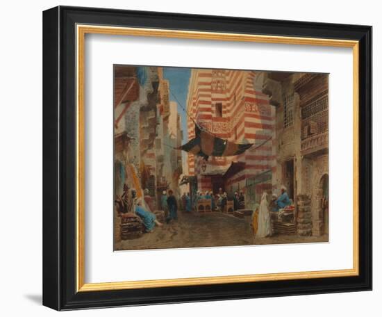On the Street of Cairo, 1873-Konstantin Yegorovich Makovsky-Framed Giclee Print