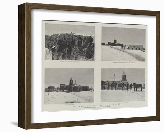 On the Summit of Ben Nevis-null-Framed Giclee Print