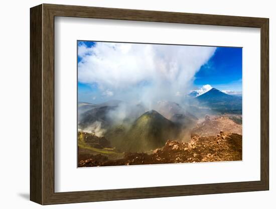 On the summit of the active Pacaya Volcano, Guatemala, Central America-Laura Grier-Framed Photographic Print