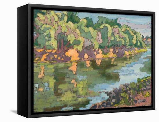 On The Sunny Side Of River Koros, 2012-Marta Martonfi-Benke-Framed Premier Image Canvas