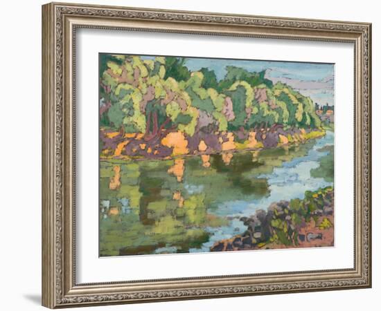 On The Sunny Side Of River Koros, 2012-Marta Martonfi-Benke-Framed Giclee Print