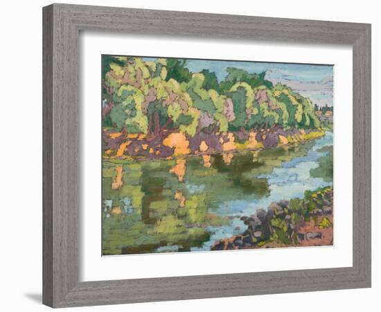 On The Sunny Side Of River Koros, 2012-Marta Martonfi-Benke-Framed Giclee Print