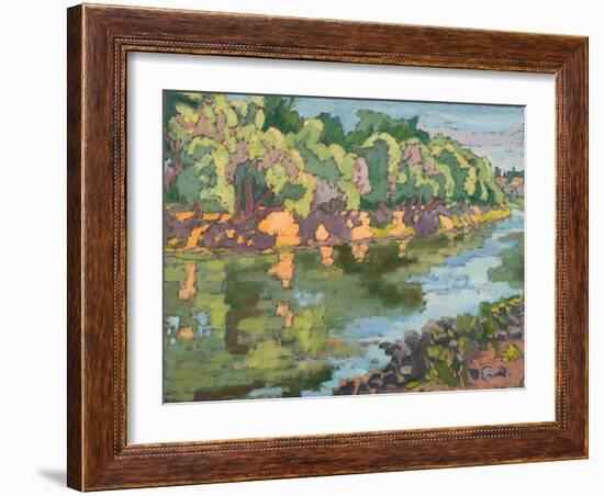 On The Sunny Side Of River Koros, 2012-Marta Martonfi-Benke-Framed Giclee Print