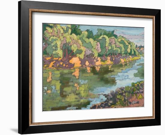 On The Sunny Side Of River Koros, 2012-Marta Martonfi-Benke-Framed Giclee Print