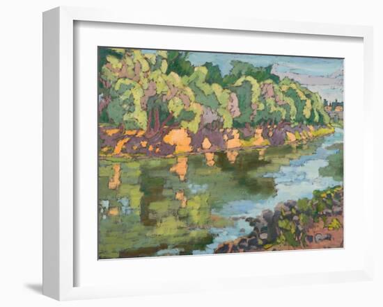 On The Sunny Side Of River Koros, 2012-Marta Martonfi-Benke-Framed Giclee Print