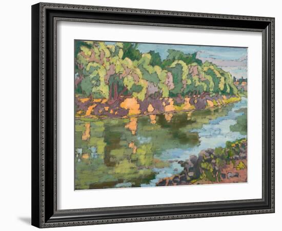 On The Sunny Side Of River Koros, 2012-Marta Martonfi-Benke-Framed Giclee Print