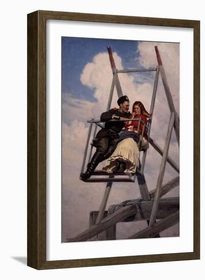 On the Swing, 1888-Nikolai Alexandrovich Yaroshenko-Framed Giclee Print
