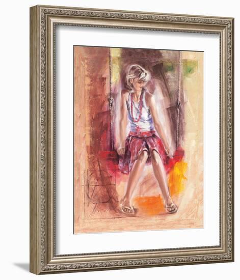 On the Swing-Talantbek Chekirov-Framed Art Print