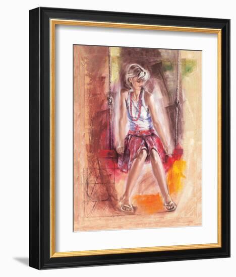 On the Swing-Talantbek Chekirov-Framed Art Print