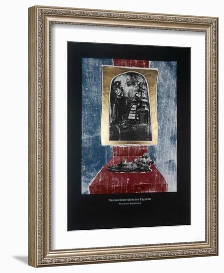 On the Teachers of Virtue, Thus Spoke Zarathustra, 2023 (Woodcut and Silkscreen)-Guilherme Pontes-Framed Giclee Print