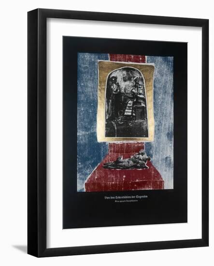 On the Teachers of Virtue, Thus Spoke Zarathustra, 2023 (Woodcut and Silkscreen)-Guilherme Pontes-Framed Giclee Print