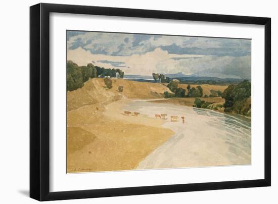 On the Tees at Rockcliffe (W/C)-John Sell Cotman-Framed Giclee Print