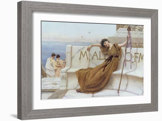 On the Terrace, 1890-John William Godward-Framed Giclee Print