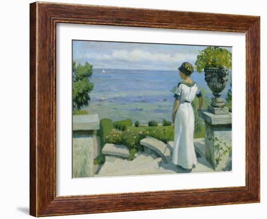 On the Terrace, 1912-Paul Fischer-Framed Giclee Print