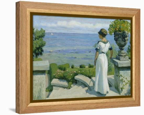 On the Terrace, 1912-Paul Fischer-Framed Premier Image Canvas