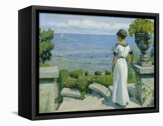 On the Terrace, 1912-Paul Fischer-Framed Premier Image Canvas