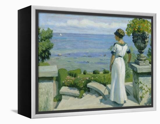 On the Terrace, 1912-Paul Fischer-Framed Premier Image Canvas