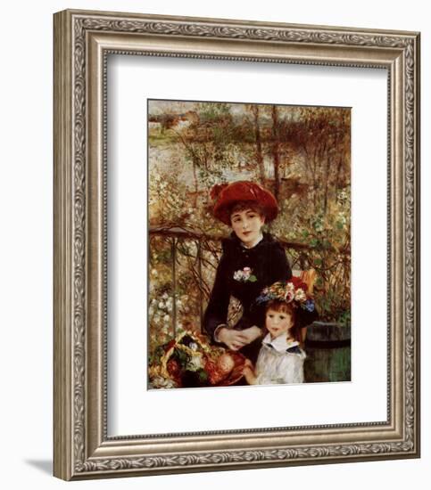 On the Terrace-Pierre-Auguste Renoir-Framed Art Print