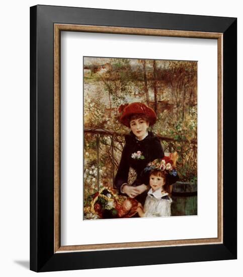 On the Terrace-Pierre-Auguste Renoir-Framed Art Print