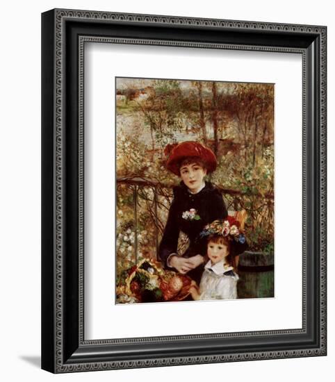 On the Terrace-Pierre-Auguste Renoir-Framed Art Print