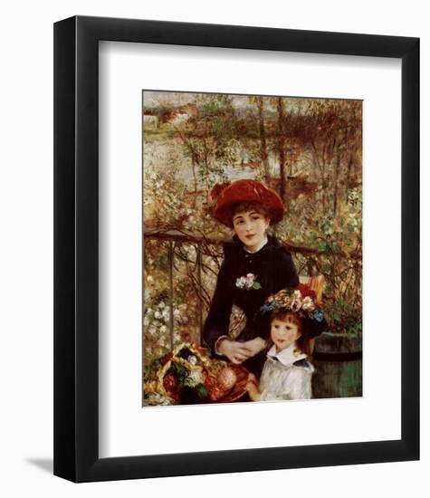 On the Terrace-Pierre-Auguste Renoir-Framed Art Print