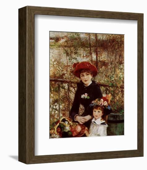 On the Terrace-Pierre-Auguste Renoir-Framed Art Print