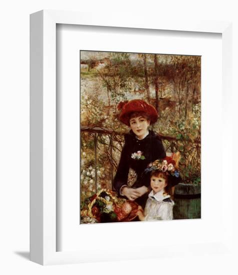 On the Terrace-Pierre-Auguste Renoir-Framed Art Print