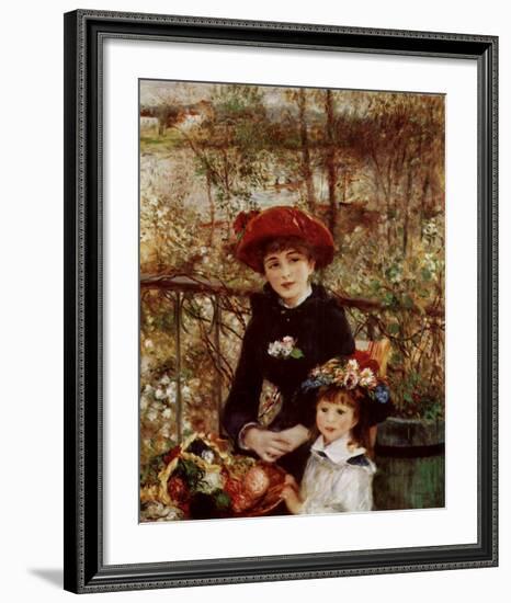 On the Terrace-Pierre-Auguste Renoir-Framed Art Print