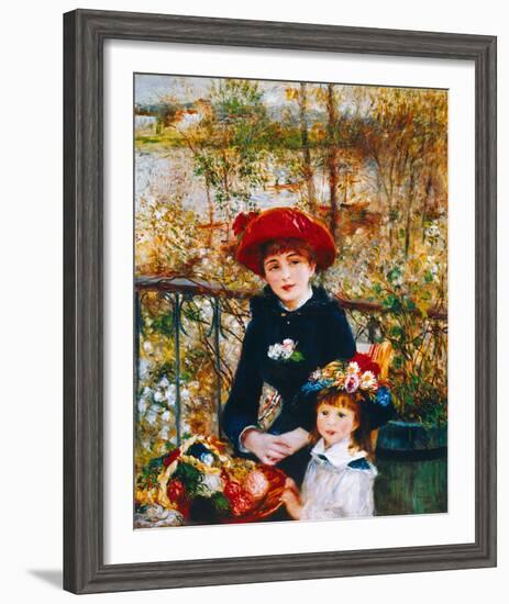 On the Terrace-Pierre-Auguste Renoir-Framed Giclee Print