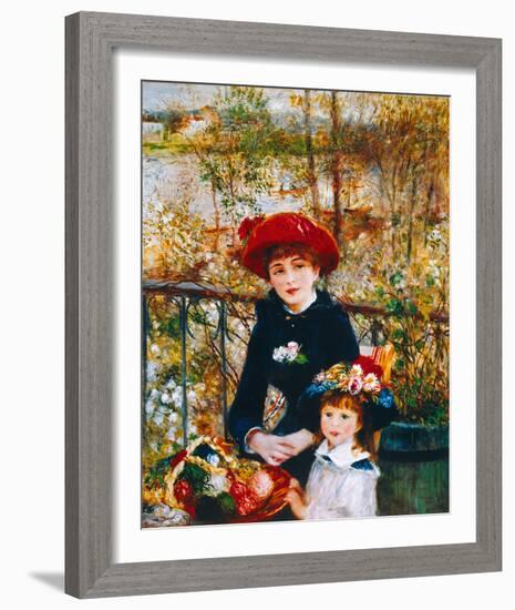 On the Terrace-Pierre-Auguste Renoir-Framed Giclee Print