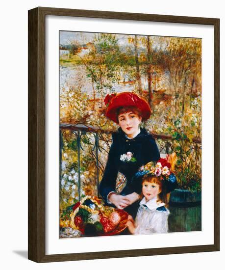 On the Terrace-Pierre-Auguste Renoir-Framed Giclee Print