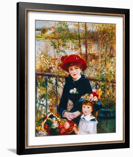 On the Terrace-Pierre-Auguste Renoir-Framed Giclee Print