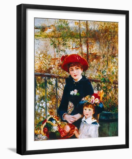 On the Terrace-Pierre-Auguste Renoir-Framed Giclee Print