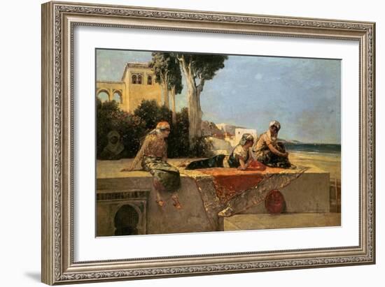 On the Terrace-Jean Joseph Benjamin Constant-Framed Giclee Print