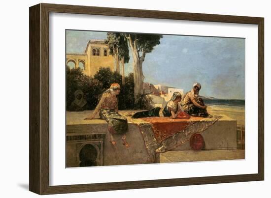 On the Terrace-Jean Joseph Benjamin Constant-Framed Giclee Print