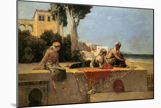 On the Terrace-Jean Joseph Benjamin Constant-Mounted Giclee Print