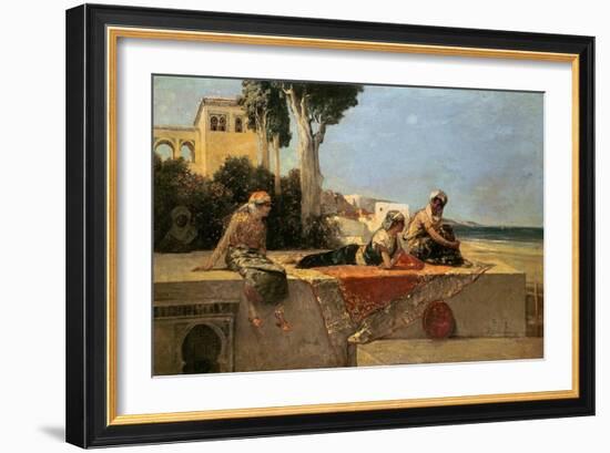 On the Terrace-Jean Joseph Benjamin Constant-Framed Giclee Print