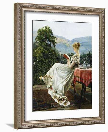 On the Terrace-Johann Hamza-Framed Giclee Print