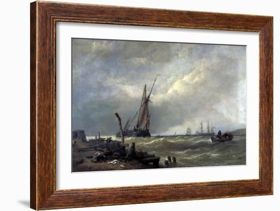 On the Texel, 1856-Clarkson Stanfield-Framed Giclee Print