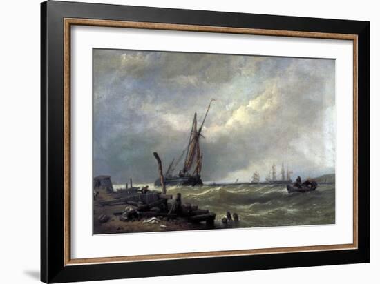 On the Texel, 1856-Clarkson Stanfield-Framed Giclee Print