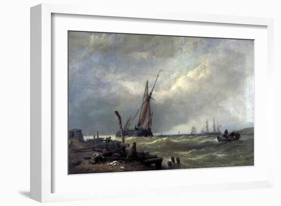 On the Texel, 1856-Clarkson Stanfield-Framed Giclee Print