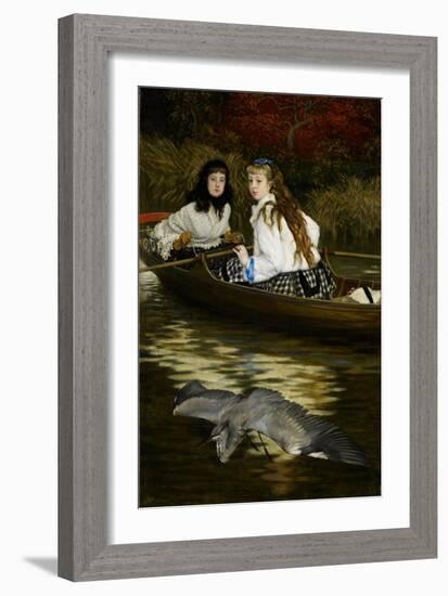 On the Thames, a Heron, C.1871-72-James Jacques Joseph Tissot-Framed Giclee Print