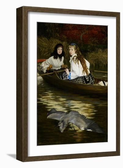 On the Thames, a Heron, C.1871-72-James Jacques Joseph Tissot-Framed Giclee Print