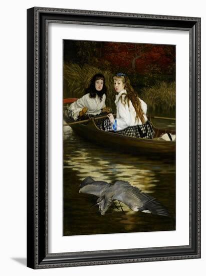 On the Thames, a Heron, C.1871-72-James Jacques Joseph Tissot-Framed Giclee Print