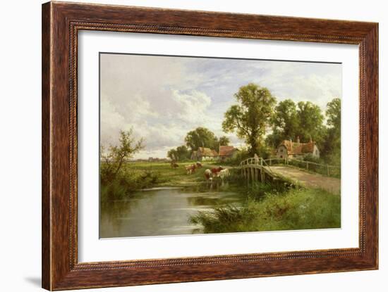 On the Thames Near Marlow-Henry Parker-Framed Giclee Print