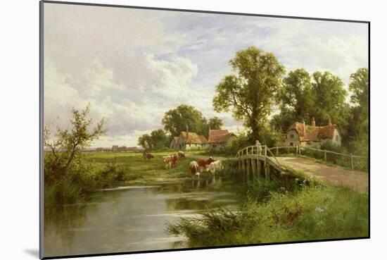 On the Thames Near Marlow-Henry Parker-Mounted Giclee Print